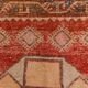 Turkish Red & Cream Oriental Vintage Runner Ruıg, 87x379Cm