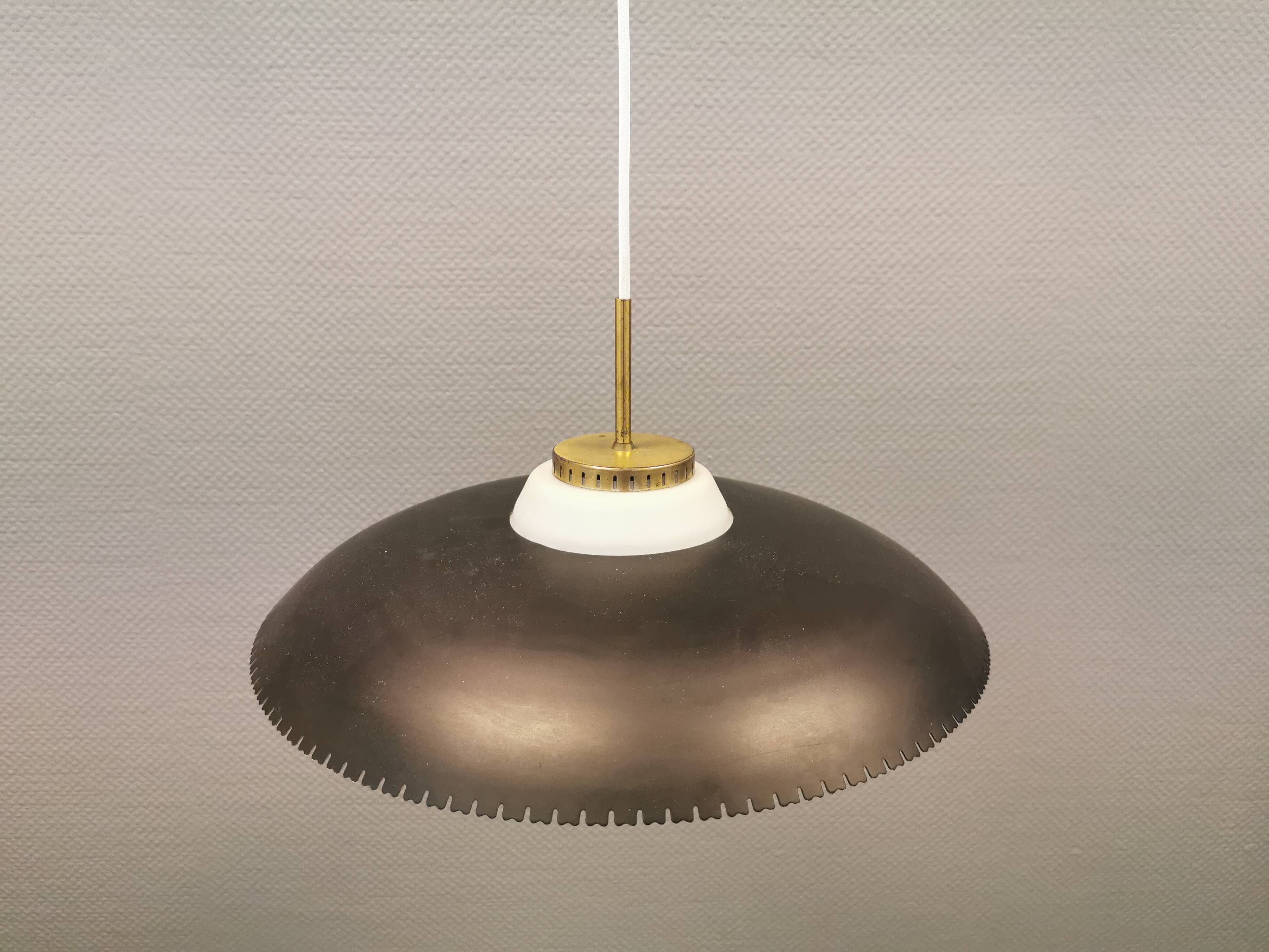Bent Karlby hanging lamp, produced by Lyfa in the 1950s.