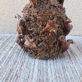 BOSSOT in Ciry-le-Noble (71) Stoneware tobacco pot with naturalist decoration