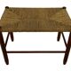 Vintage Stool Danish Papercord Rope Stool Mid Century Ottoman
