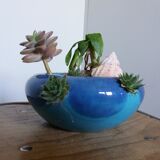 Ceramic flower pot for houseleeks or narcissus