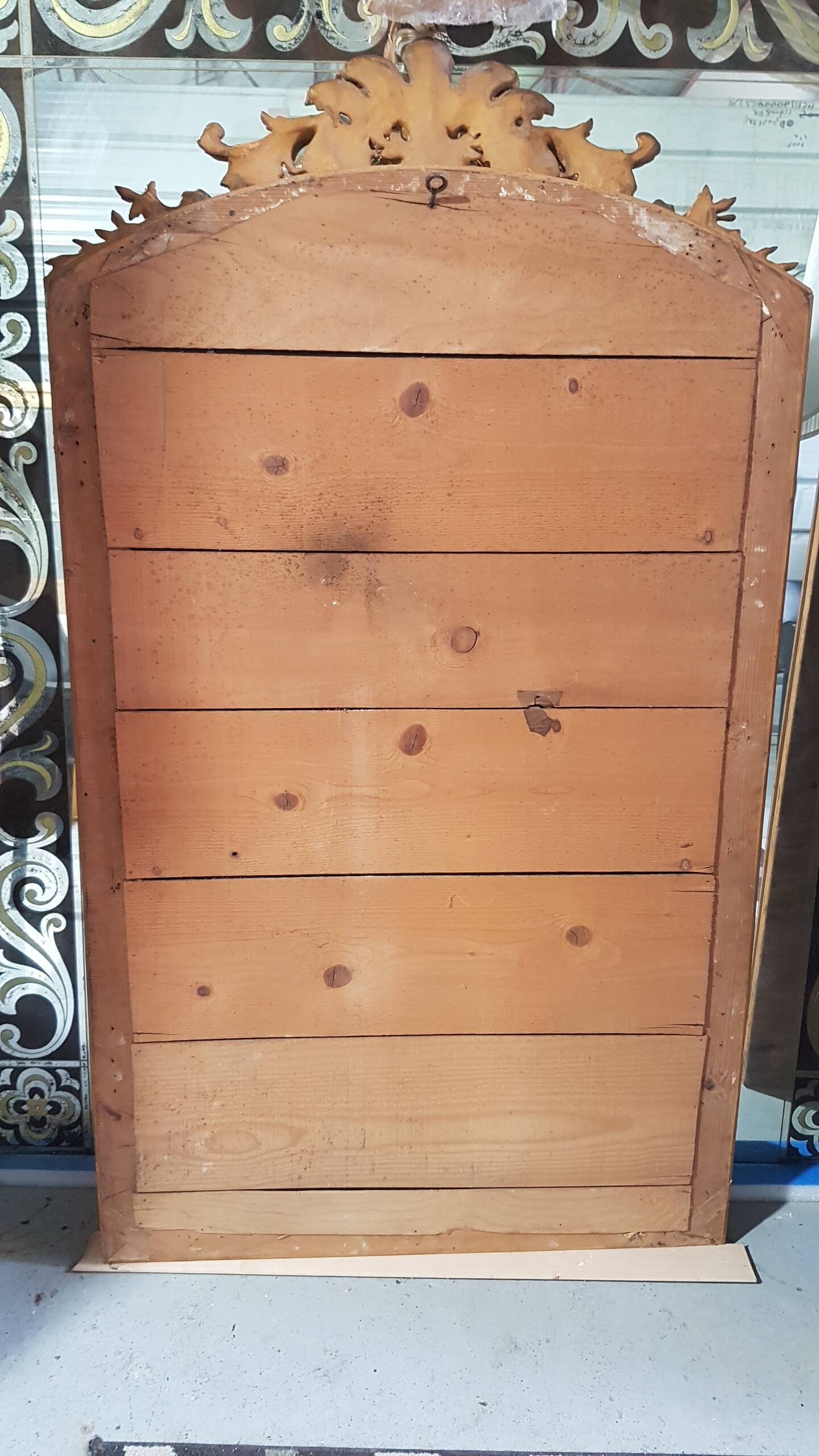 Gilded mirror Napoleon III 162 cm x 0.90 cm