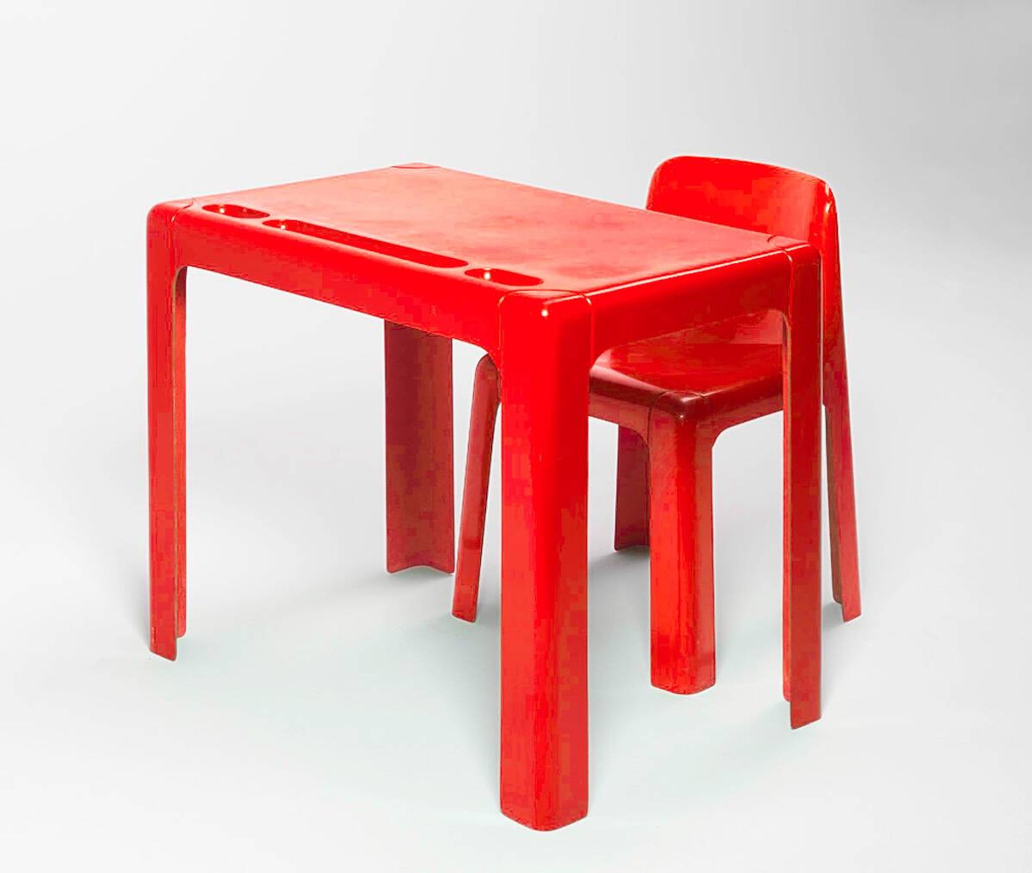 Ozoo 700 Chair and Desk by Marc Berthier for DAN, France, 1970s