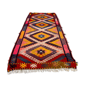Tapis vintage turc mini kilim 106x47 cm