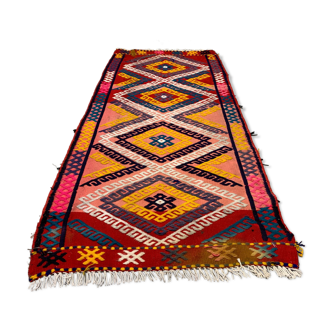 Tapis vintage turc mini kilim 106x47 cm