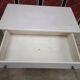 Commode des années 60, 3 tiroirs, peinte en blanc
