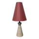 Cone-shaped ceramic lamp signed Le Dauphin
