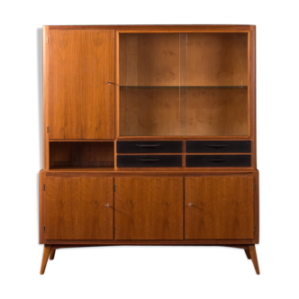 Walnut bar cabinet from the 1950s