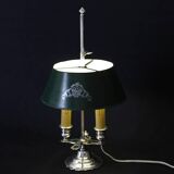 Lampe Bouillotte en bronze argenté XIXème siècle