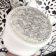 Holophane Ceiling Light Vintage 60s Black Metal and Frosted Glass Crafted