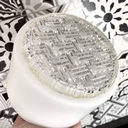 Holophane Ceiling Light Vintage 60s Black Metal and Frosted Glass Crafted