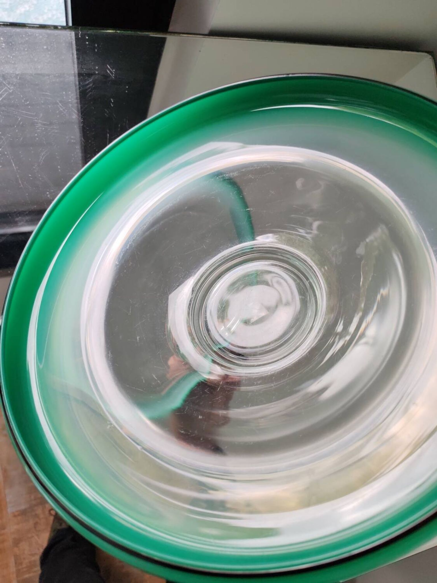 Coupe en verre par wmf ikora, vers 1930.