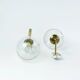 Brass and glass wall lights, vintage, 1960 by Hillebrand.