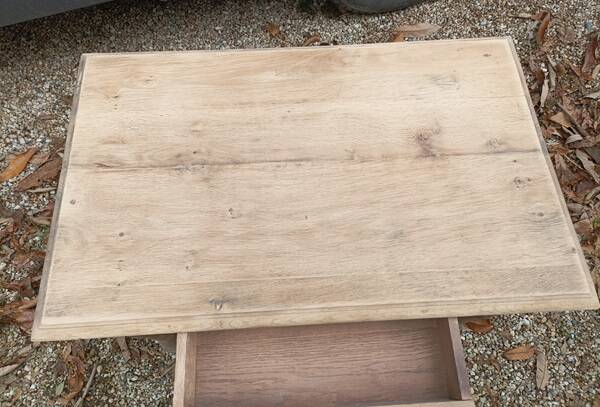 Side table console drawer solid wood air-gummed