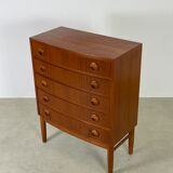 Commode en teck du milieu du siècle  Danemark années 1960