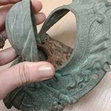 Billiard corner, bronze door knocker