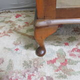 English art deco walnut showcase