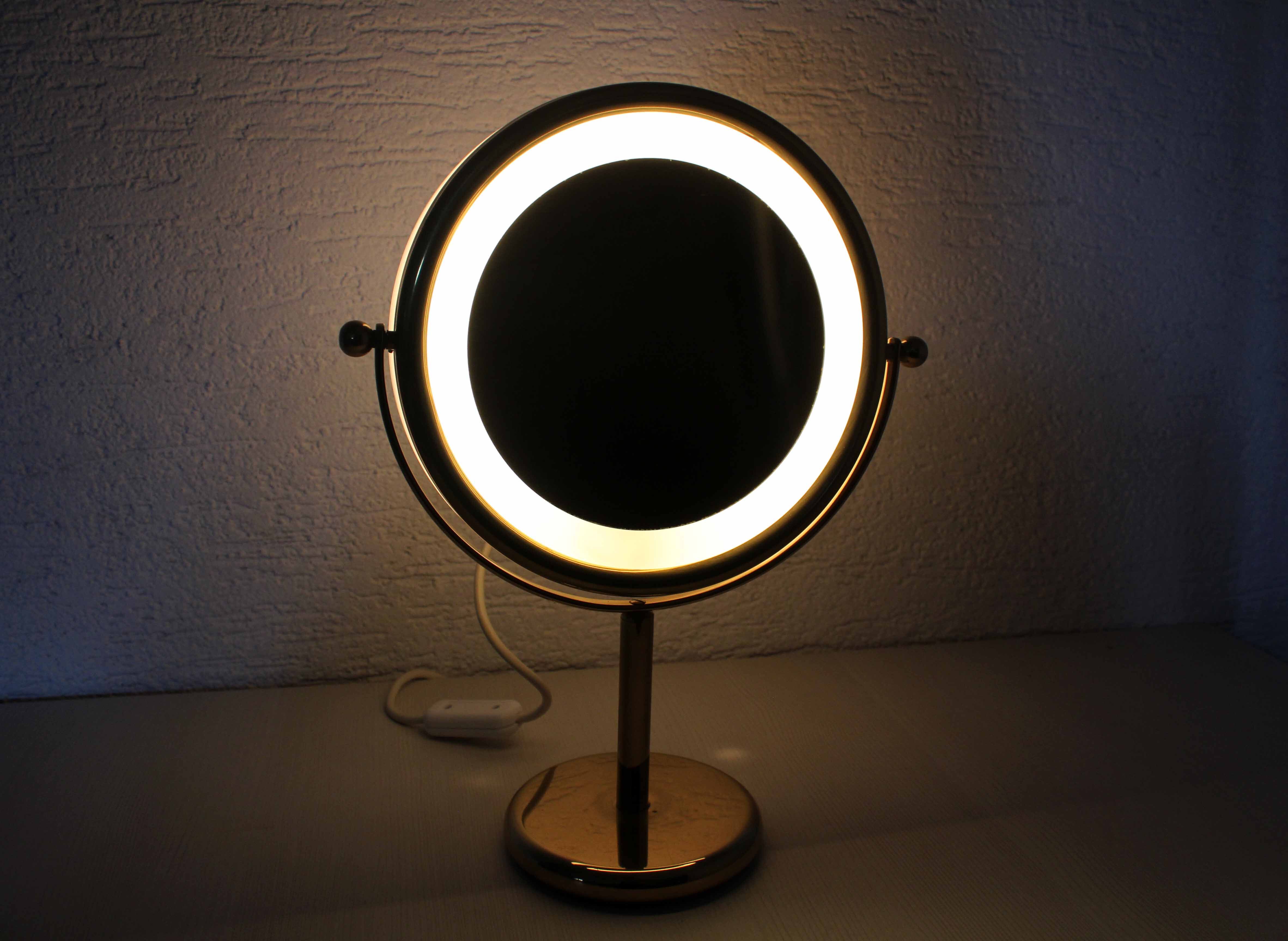 Miroir vintage rétroéclairé à poser