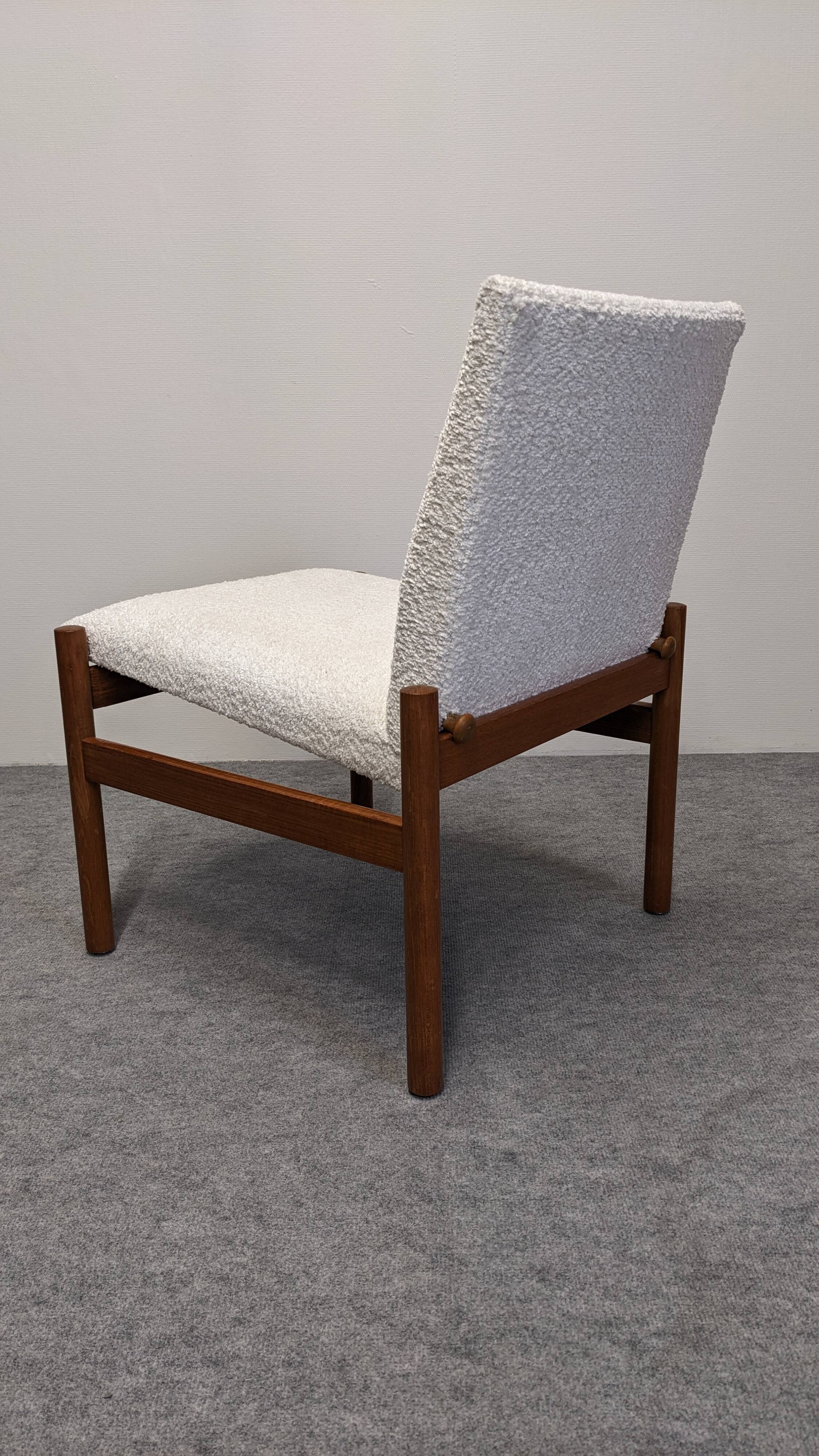 Scandinavian modernist rocking chair in teak, Denmark 1960.