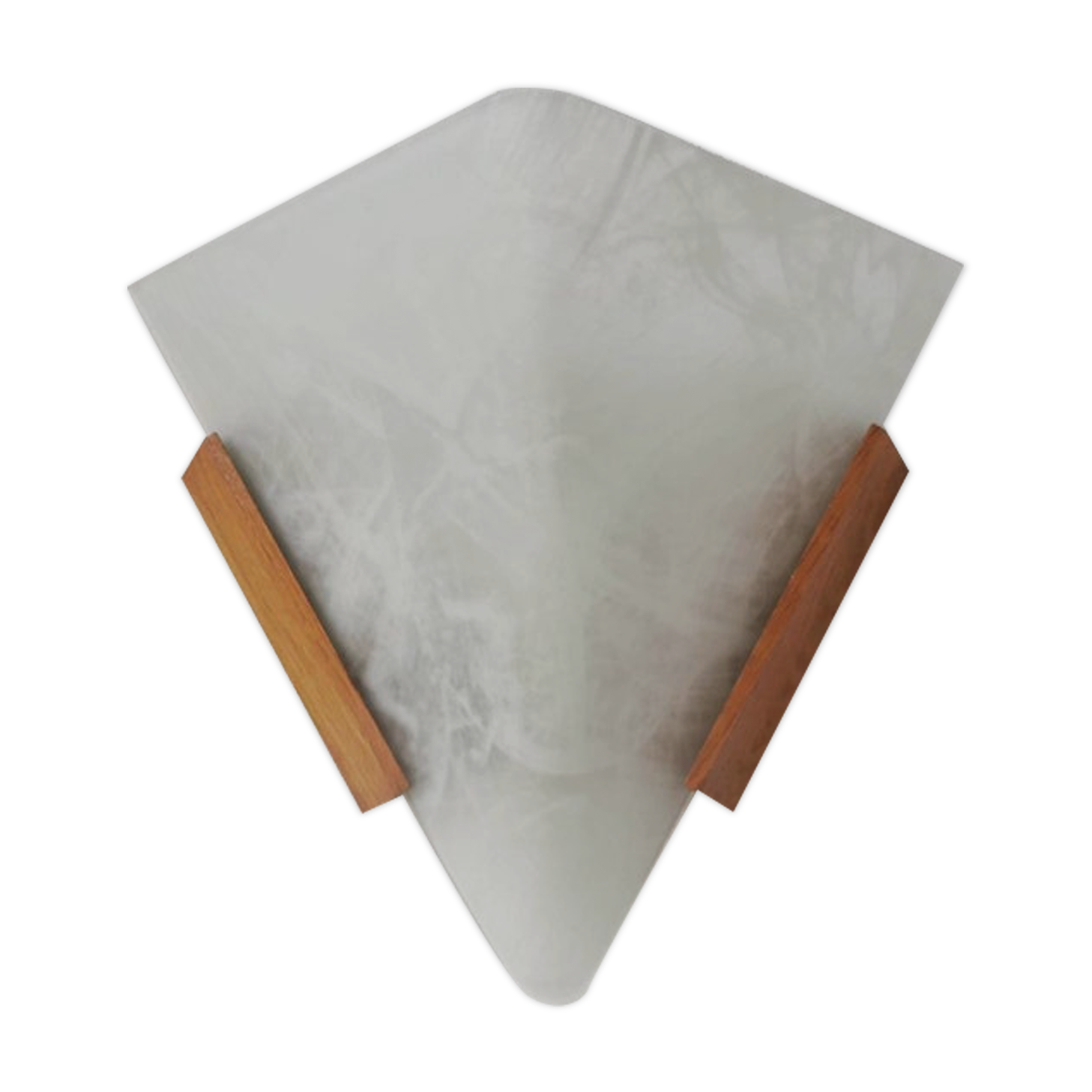 Glass wall lamp, 1980s