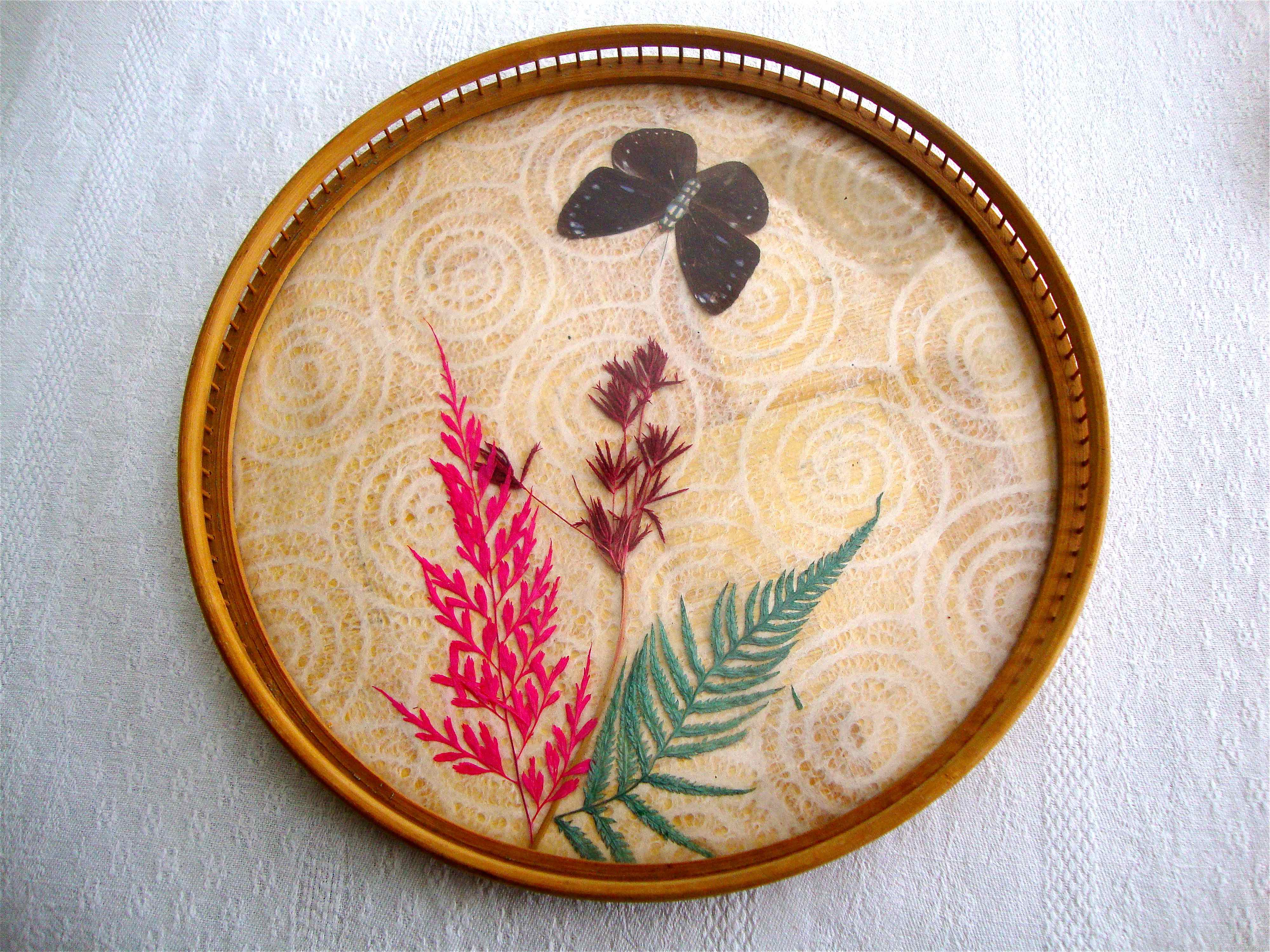 Butterfly tray and coasters