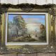 Tableau Huile sur panneau paysage