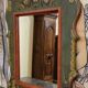Louis XV Baroque style decorative painted mirror / 20th century