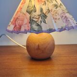 Walnut ball lamp