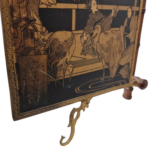 Miroir triptyque ancien de style japonais