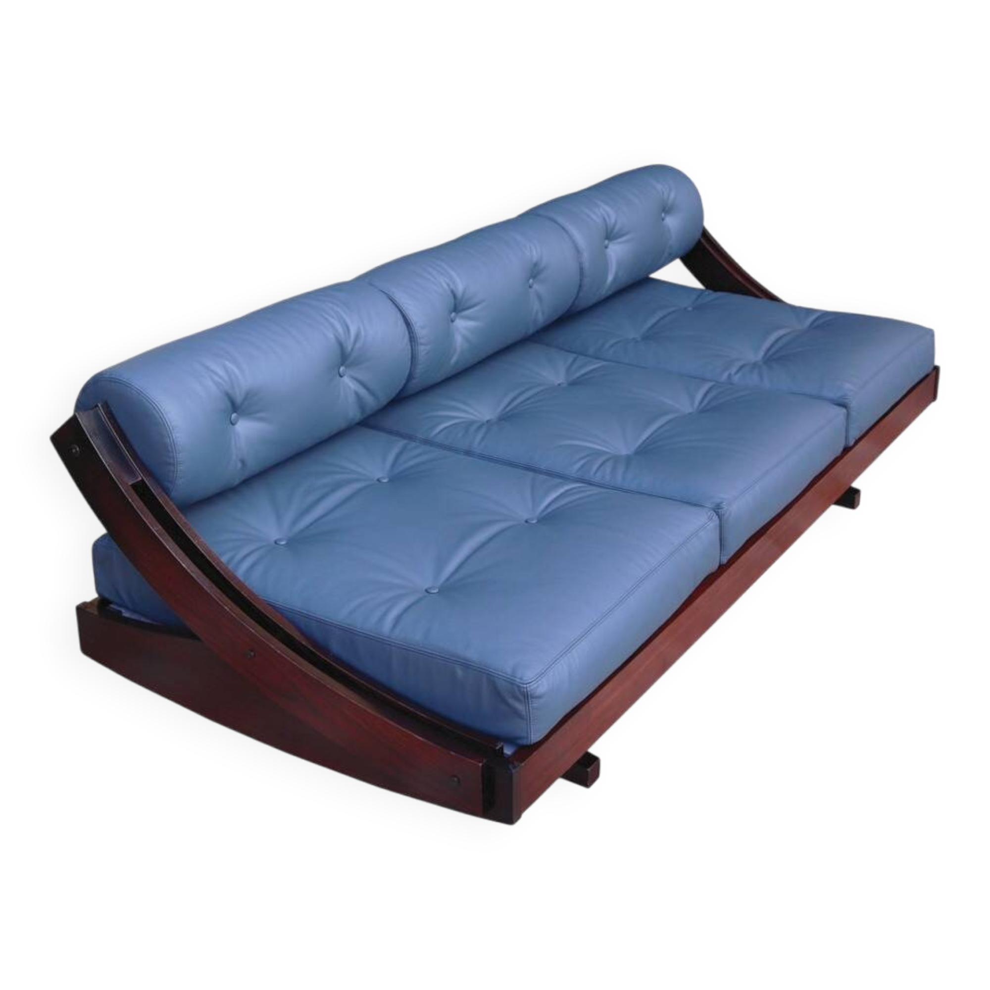 Gianni Songia Daybed in Navy Blue Andrew Muirhead Fine Scottish Leather