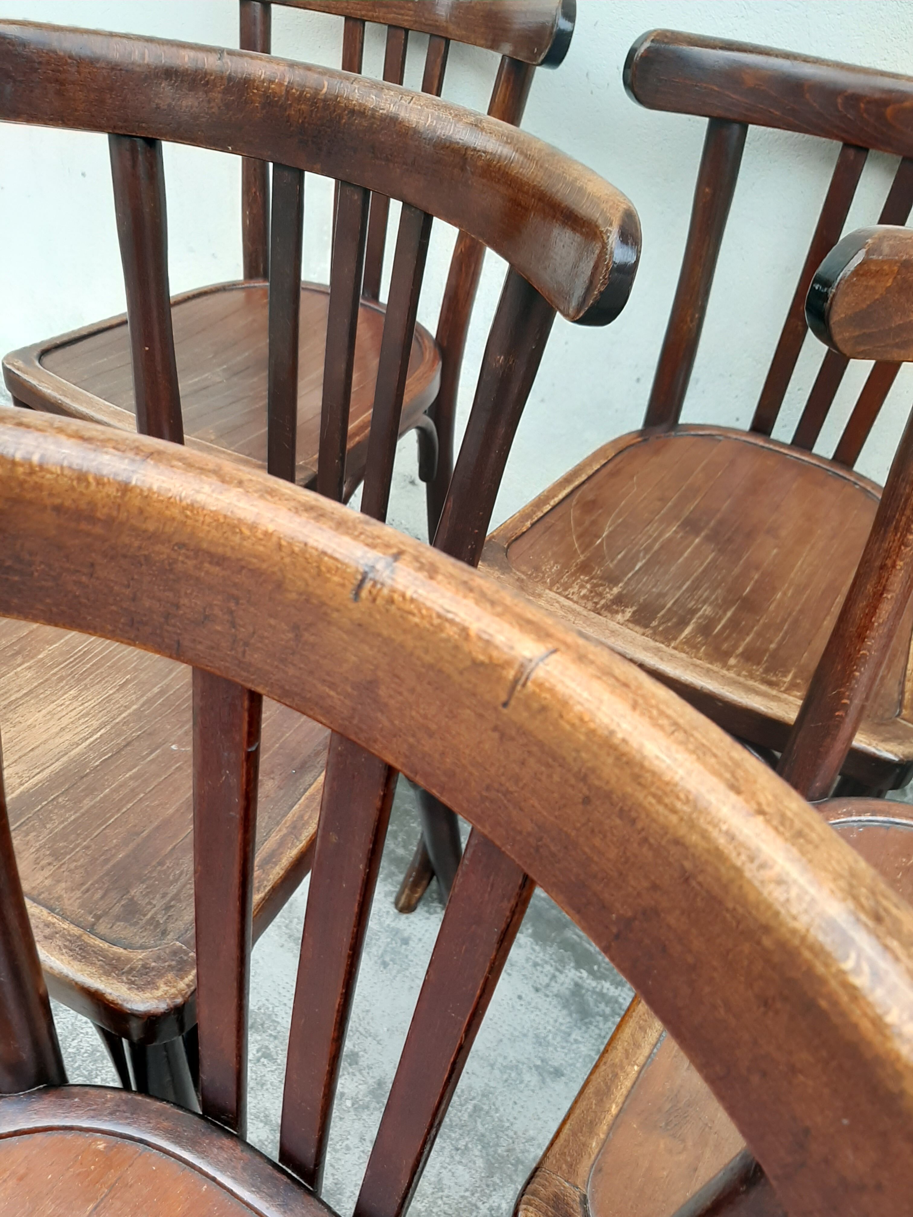 Series of 6 bistro chairs Year 30