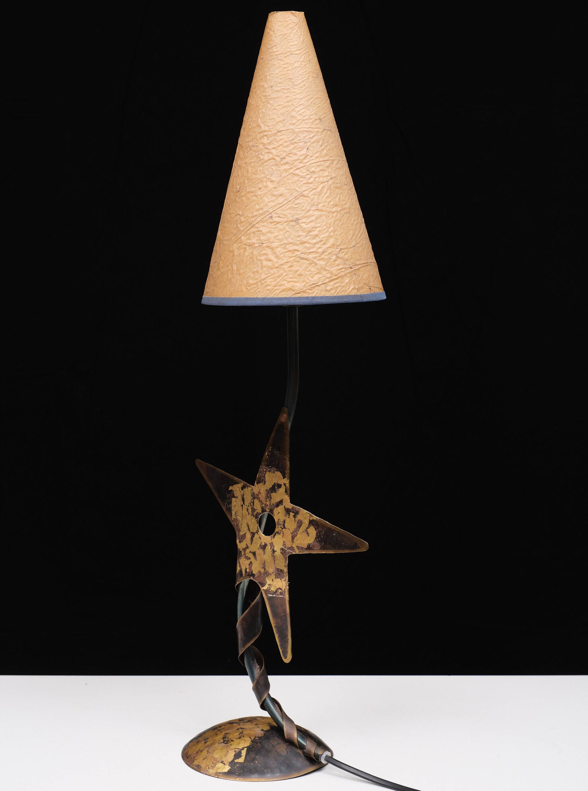 Robert Kostka handmade Star Table lamp 1980s France