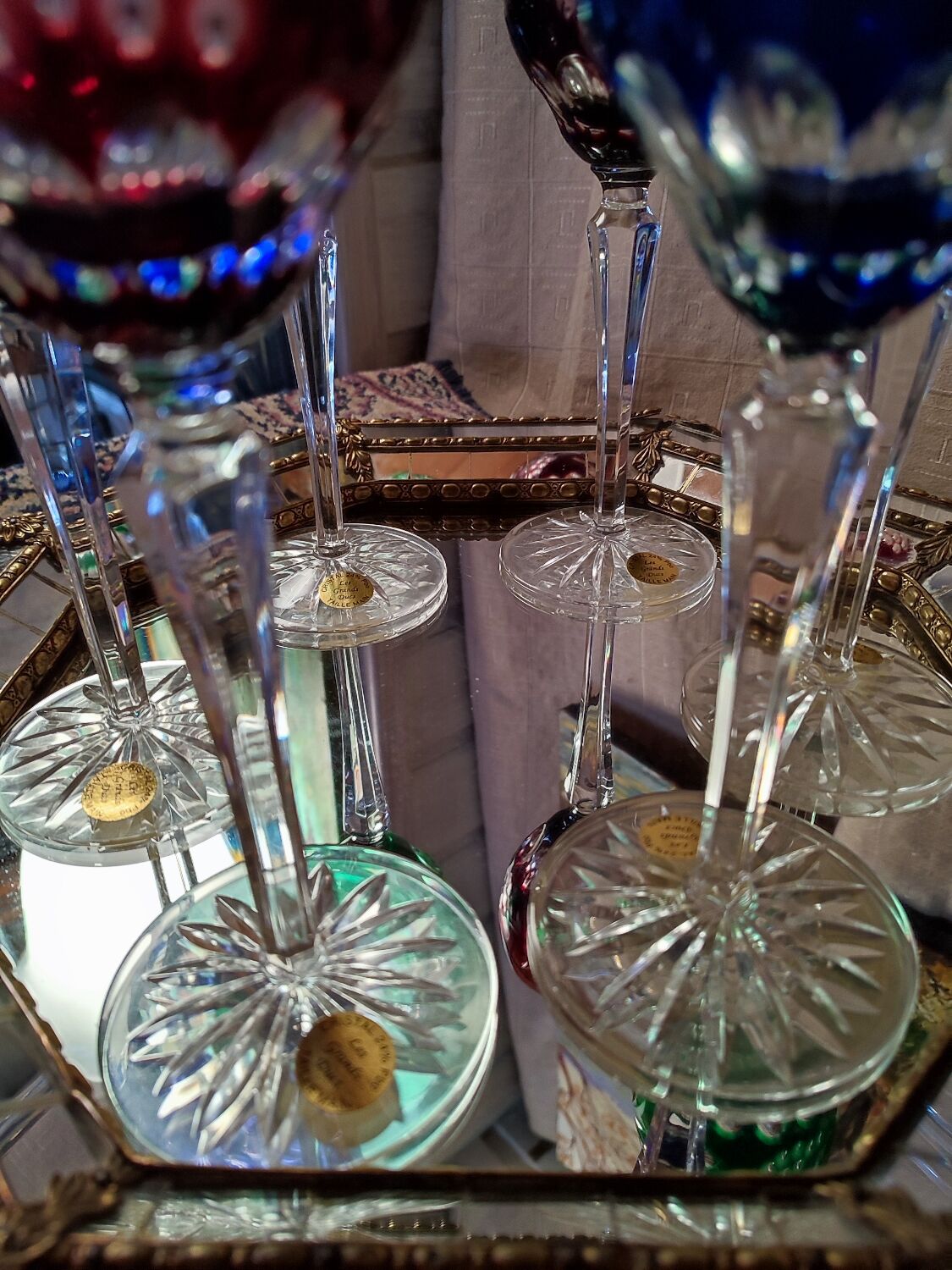 Double color crystal glasses the grand dukes