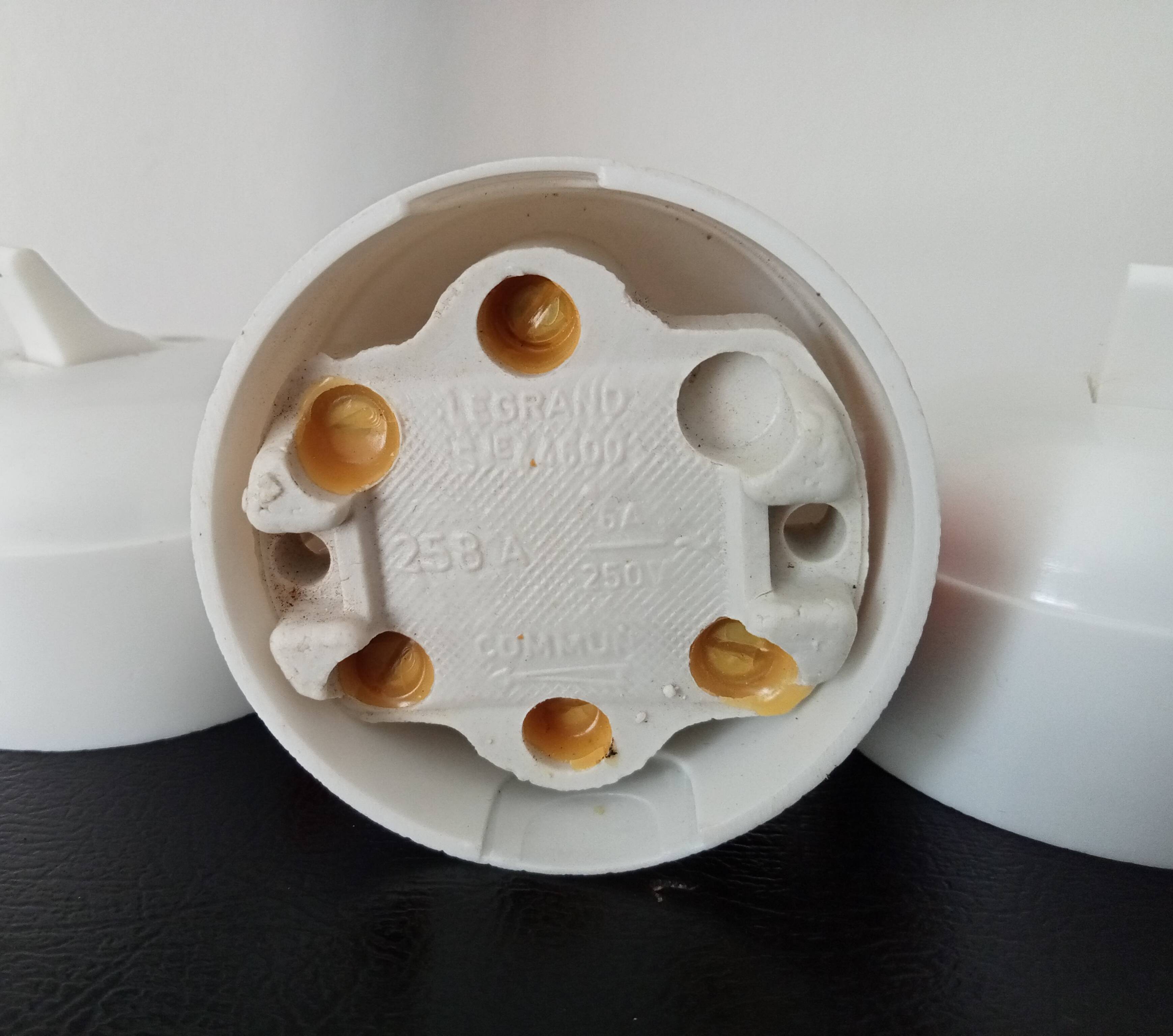 Set of 3 vintage Legrand two-way switches from the 70s/80s