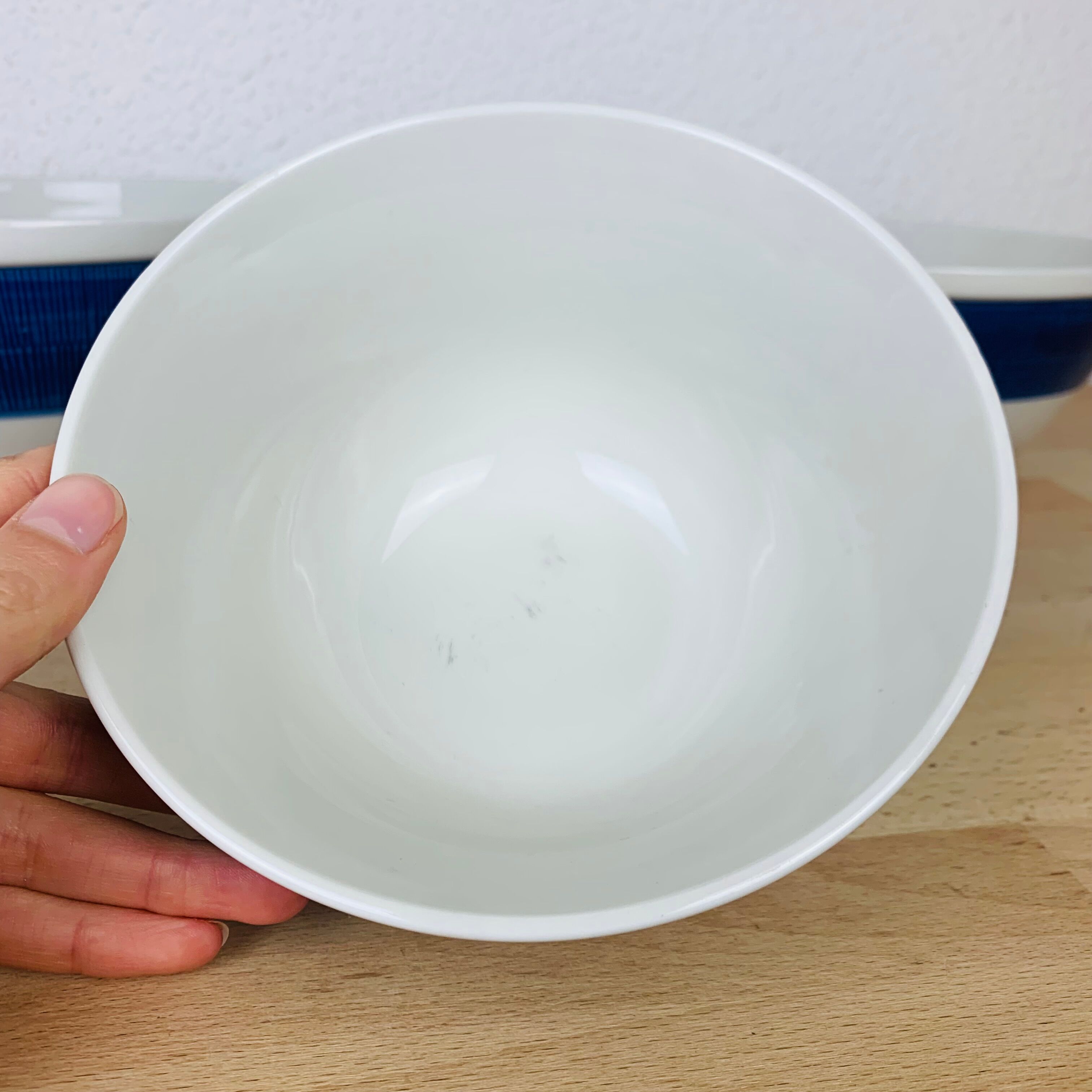 3 Koka ceramic salad bowls by Rörstrand Sweden, Scandinavian