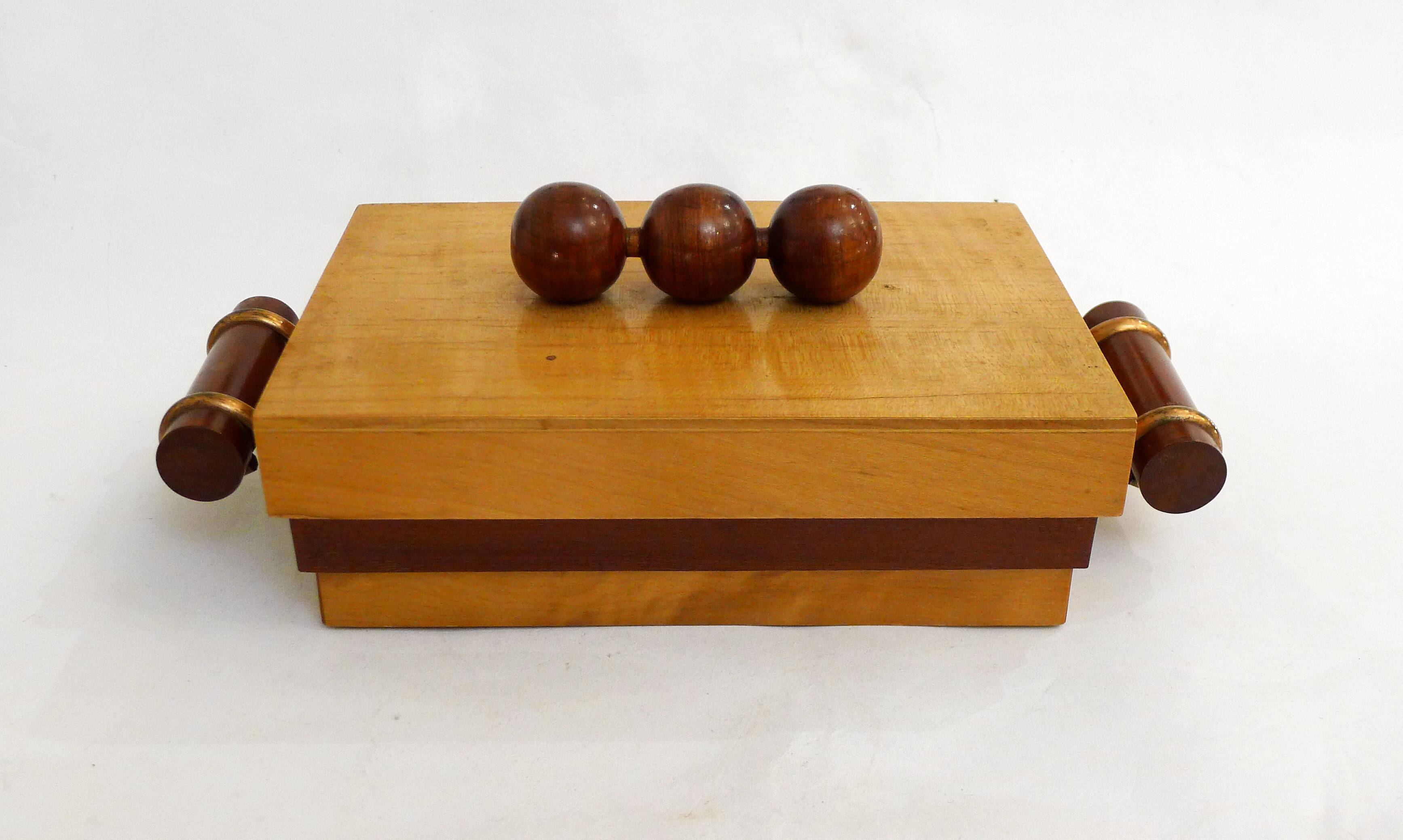 Large Art Deco wooden box