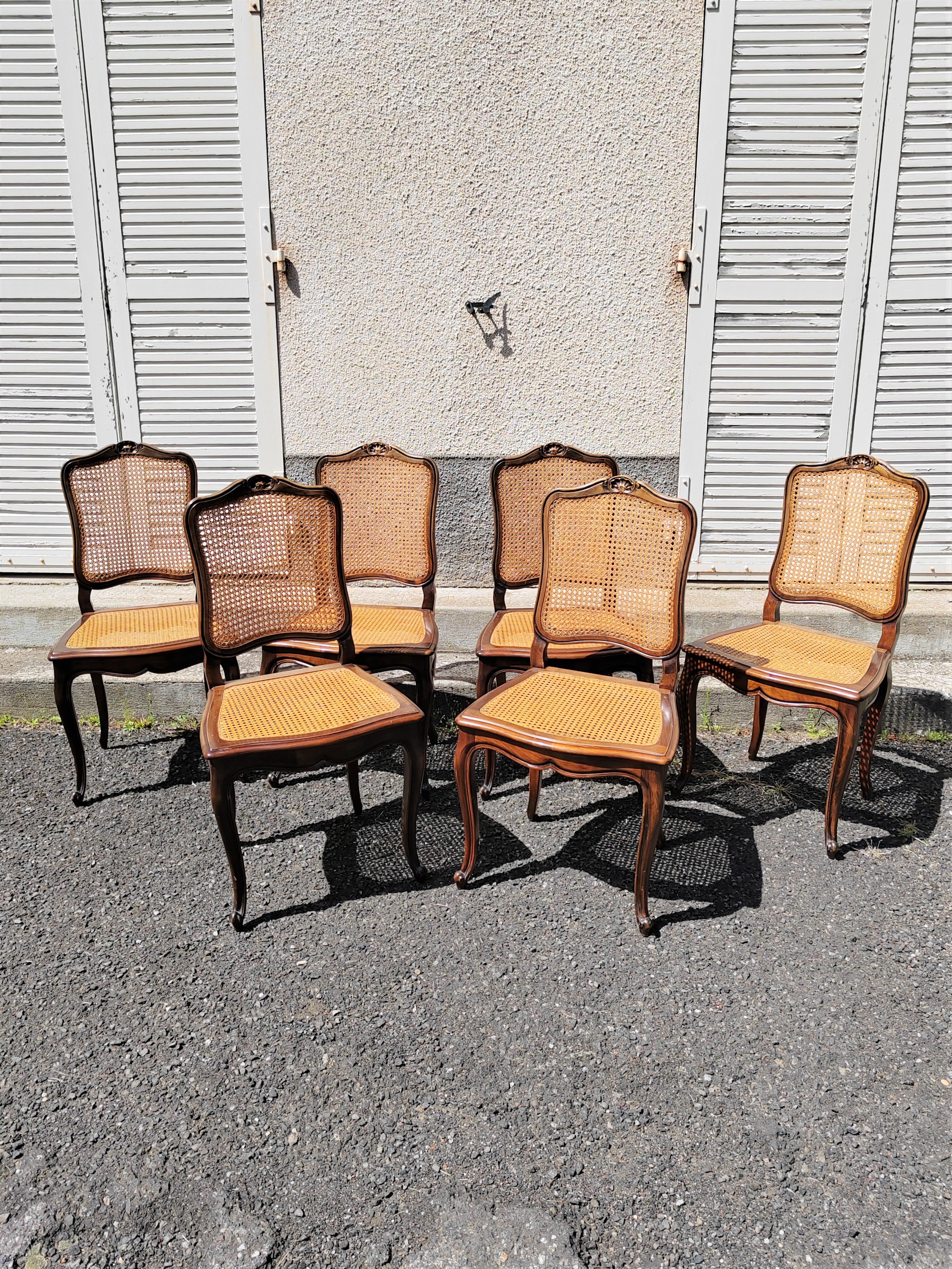 Set of 6 canning chairs