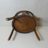 Old wooden armchair for children