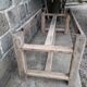 Solid oak farmhouse table, 200 cm
