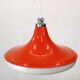 Lampe vintage de Massive Belgium, couleur orange/blanc/chrome - Belgique 1977