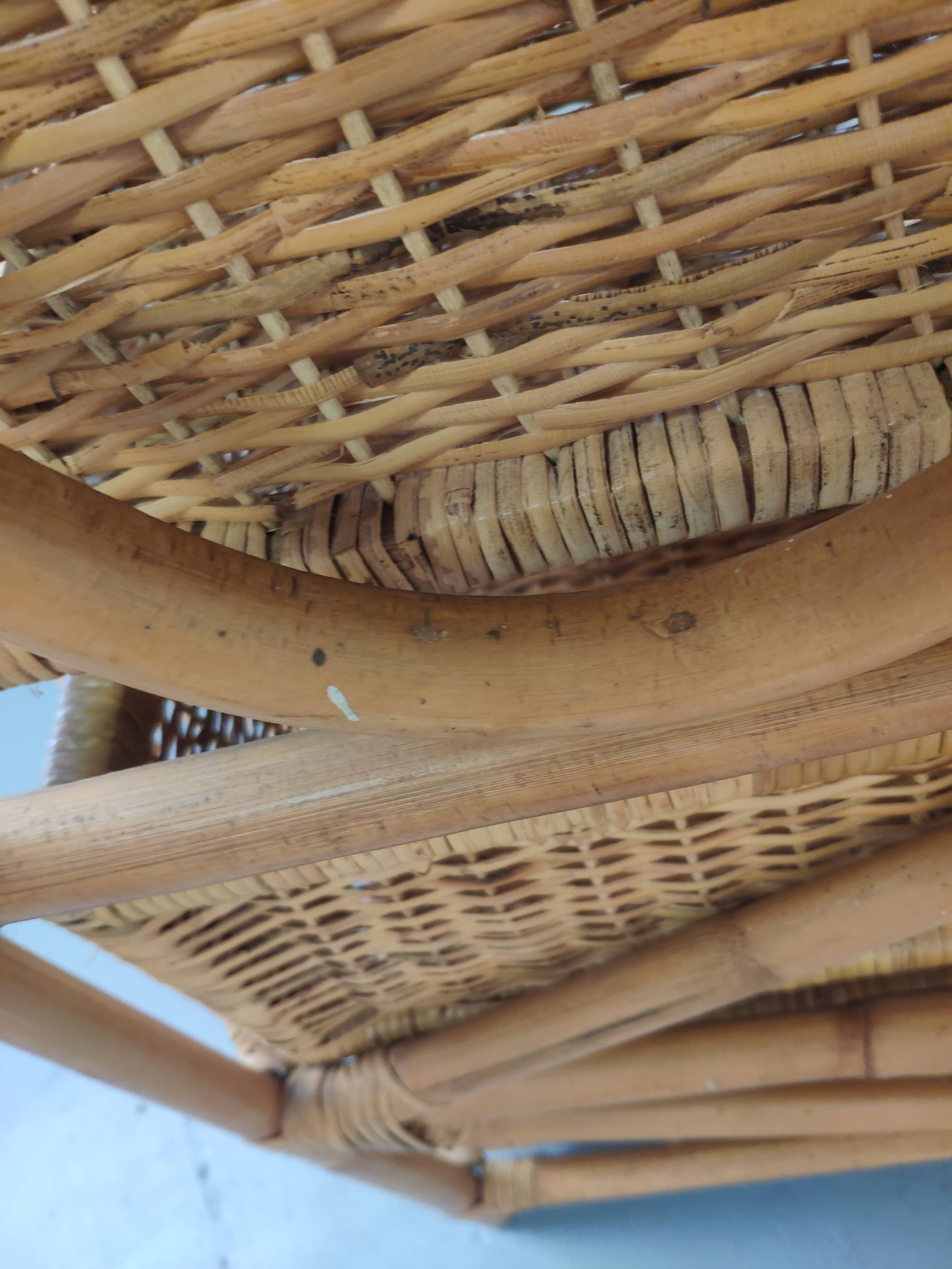 Chest of drawers 4 rattan drawers