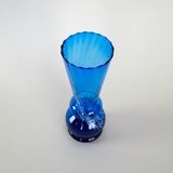 Blue glass vase, Danish design, 1960s, made in Denmark