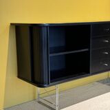 Black Danish Sideboard By Denka, Denmark, 1990's