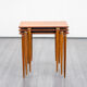 Set de trois tables gigognes années teck édition Opal vintage