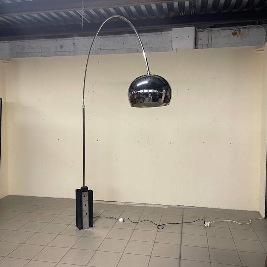 Arc floor lamp attributed to Goffredo Reggiani, 1970s