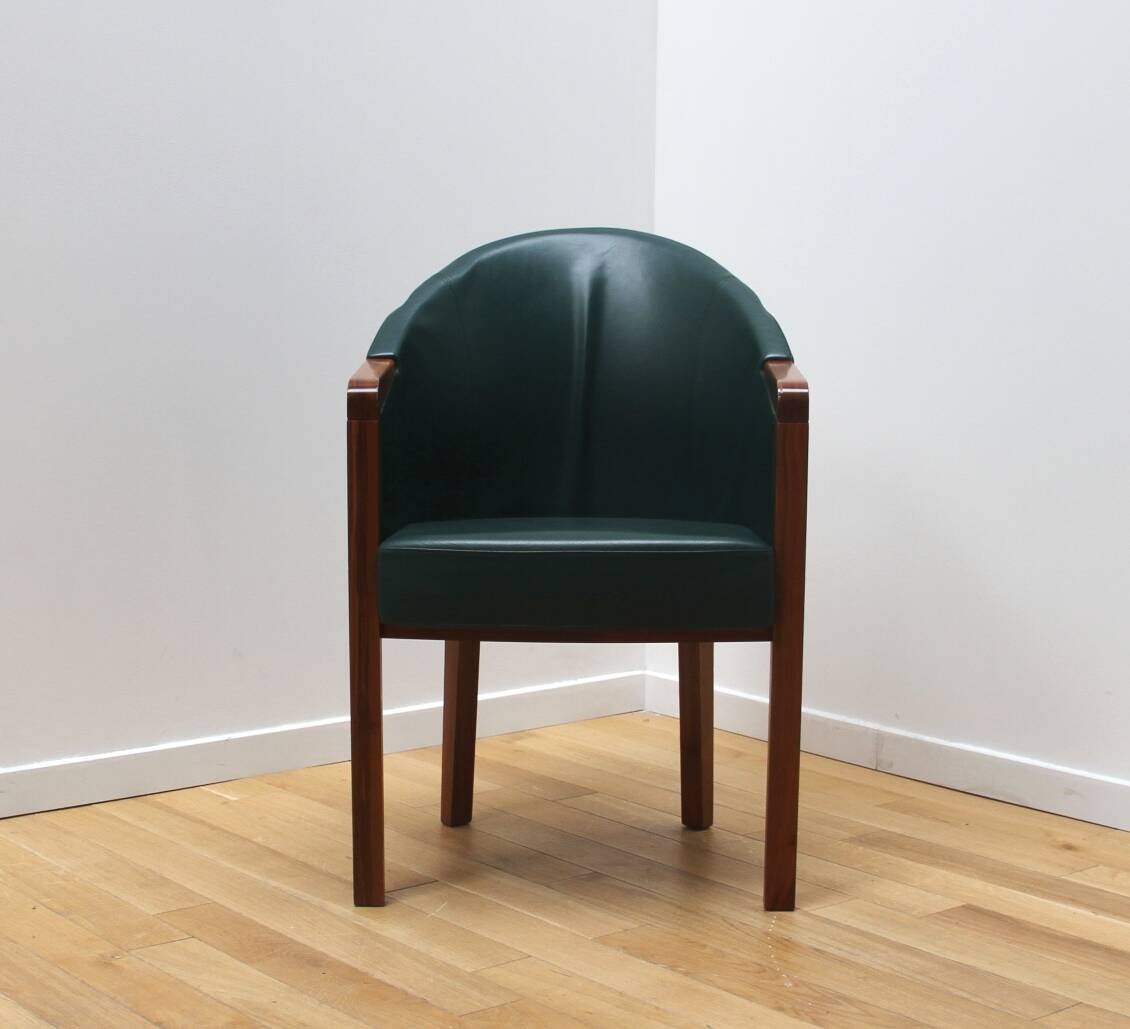 Paire de fauteuils Diamond Noce Pelle, Poltrona Frau