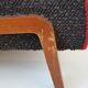 Fauteuil club en laine 1950