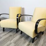 Fauteuils de Jindrich Halabala, années 1940, Set de 2