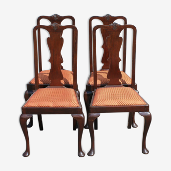 Set 4 mahogany  chairs