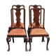Set 4 mahogany  chairs